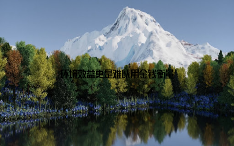 环境效益更是难以用金钱衡量