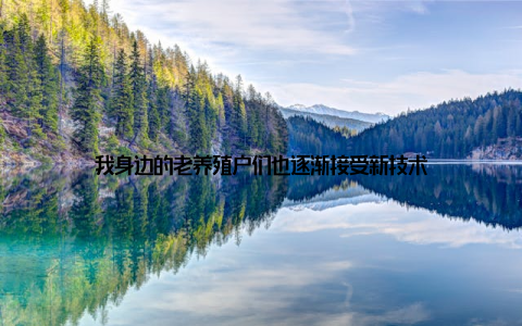 我身边的老养殖户们也逐渐接受新技术